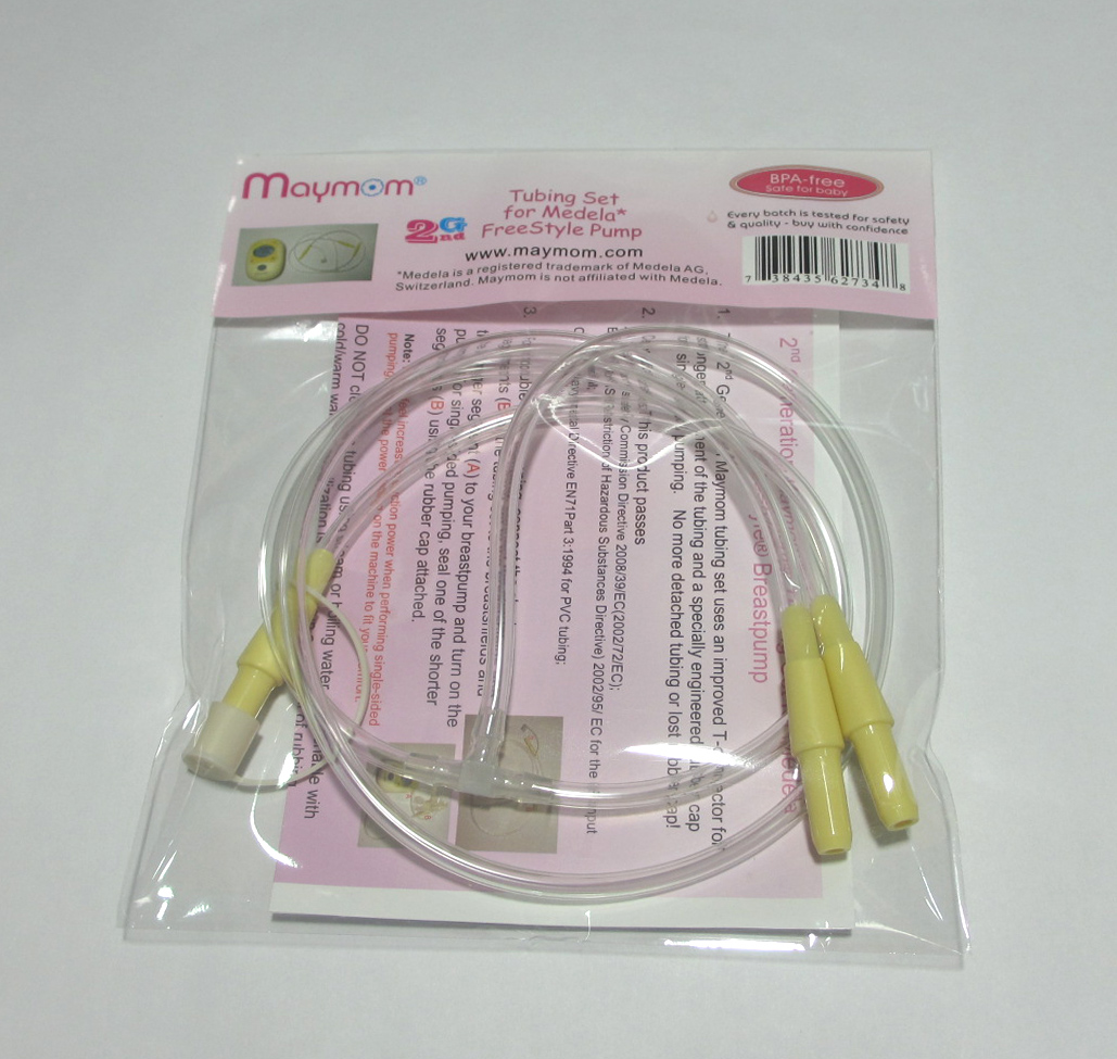 (image for) Maymom Tubing Set For Medela Freestyle Breastpump; Can replace Medela Freestyle Tubing; in Retail Packaging - Click Image to Close